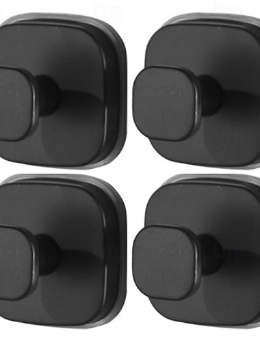  Conjunto de 4 ganchos com ventosa para chuveiro, guirlandas, toalhas, roupões, buchas, ganchos removíveis sem furos para banheiro, para fixação em paredes de banheiro, cozinha, vidro, espelhos,