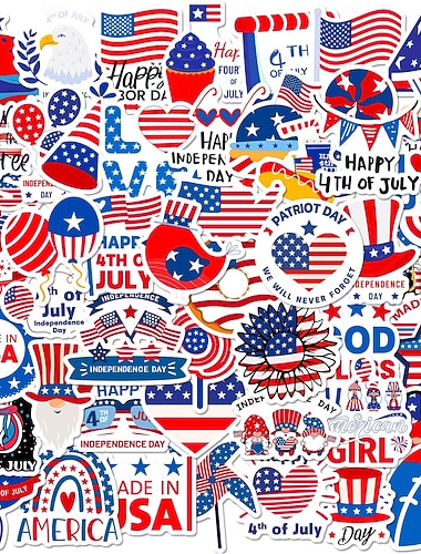  250 stk. amerikanske uavhengighetsdag klistremerker grensekryssende kilde Amazon amerikanske uavhengighetsdag kjærlighets sommerfugl klistremerker