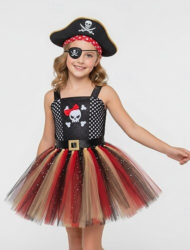  Costum de carnaval Rochii Costum Cosplay tutu Pirat Cosplay Pentru copii Fete Carnaval Mascaradă Petrecere / Seara Îmbrăcați-vă