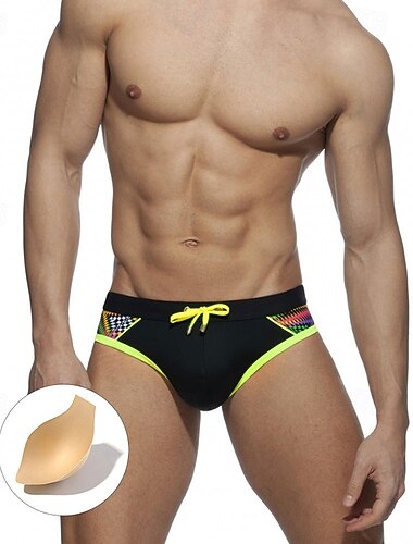  Per uomo Standard Costume da bagno Costume da Bagno Slip mare Patchwork Coulisse Asciugatura Rapida Elastico Traspirante Senza Maniche Pantaloni Surf Sport Acquatici Nuoto Estate