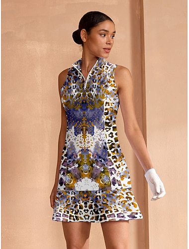  Naisten golf mekko Purppura Hihaton Naisten Golfasut Vaatteet Asut Vaatteet