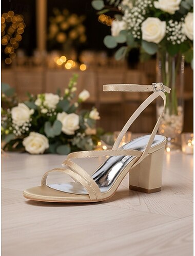 Women's Ivory Strappy Flat Wedding Sandals, Minimalist Ankle Strap Bridal Shoes, Elegant City Wedding Shoes for Brides