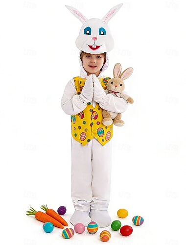  Bodysuit Tier Kaninchen Lustig Kinder Unisex Halloween Karneval Ostern Karneval Party Verkleiden