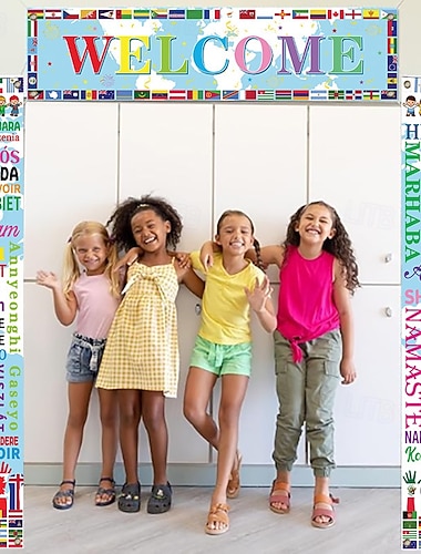  Ensemble de bannières et drapeaux de soutien aux supporters pour la Coupe du monde 2026 (triptyque), décoration de match, arrière-plan.