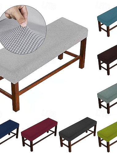  elastisk benketrekk elastisk langt benketrekk til spisestue endeseng pianobenk inngang skobenk