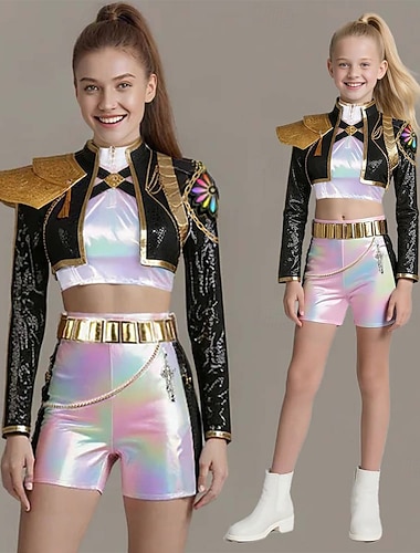  Inspirado en ídolos coreanos Ídolo Estrella del pop Disfraz Vestido llamativo Ídolo virtual for Mujer Chica Adultos Niños Víspera de Todos los Santos Carnaval Rendimiento Comic Con Exposición de anime