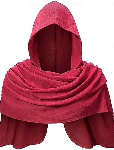  عتيق / معتق العصور الوسطى شالShawls بلا أكمام Ranger الجان لون الصلبة ملابس تنكرية رجالي الفايكينج خيال عيد الرعب مهرجان مناسب للحفلات للبالغين شال