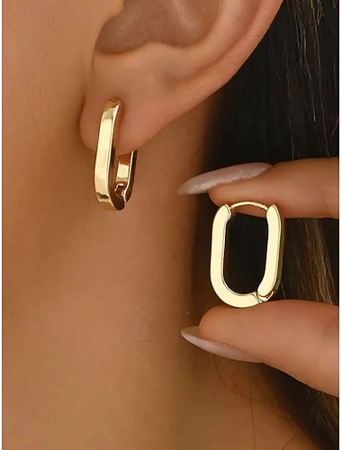  1 par Øredobb For Dame Daglig Gate Rustfritt Stål