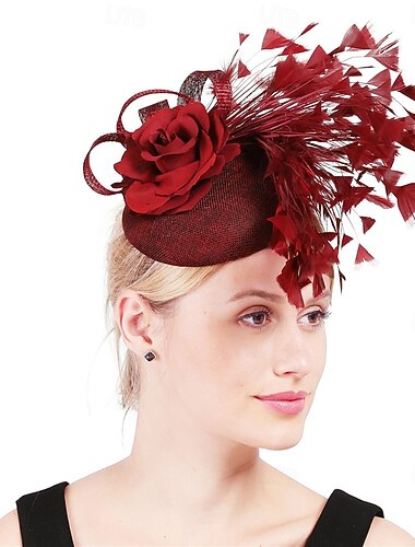  Derby Headpiece Fascinator Hat Fascinator Gentlewoman Floral Fancy Dress Women's Masquerade Tea Party Ascot Horse Racing Festival Adults' Headpiece All Seasons