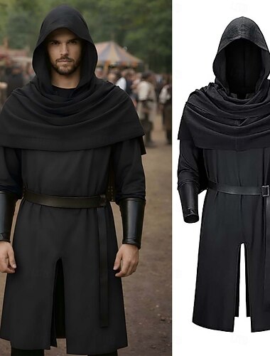  العصور الوسطى عصر النهضة يتوهم زي حراس الذراع سترة محارب الفايكينج ملابس تنكرية رجالي عيد الرعب مهرجان أداء LARP رن فير للبالغين كوستيوم