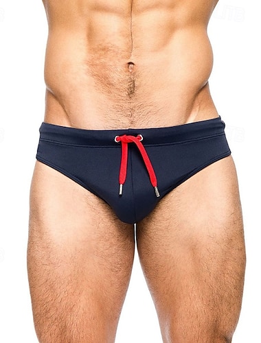  Per uomo Costume da bagno Costume da Bagno Slip mare Tinta unita Coulisse Asciugatura Rapida Elastico Traspirante Pantaloni Surf Sport Acquatici Nuoto Estate