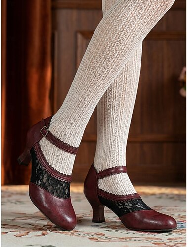  Dámské viktoriánské krajkové svatební lodičky - elegantní edvardovské bílé boty na středním podpatku s vroubkovaným lemem &pásek na kotník pro vintage nevěsty, historické akce &čajové dýchánky