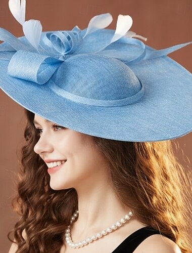  Derby Hatter Kirkehatt Kentucky Derby-hatt Gentlewoman Adelskvinne Helfarge Kostyme Dame Maskerade Derby Te Fest Ascot Voksen Hodeplagg Alle årstider