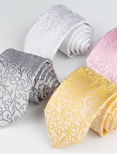  Da uomo Cravatte Elegante Festa Formale Jacquard A paisley Paisley Casuale Quotidiano Affari