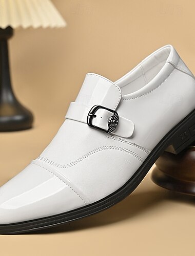  Hvite herresko i kunstskinn, elegante og sofistikerte for bryllup og spesielle anledninger