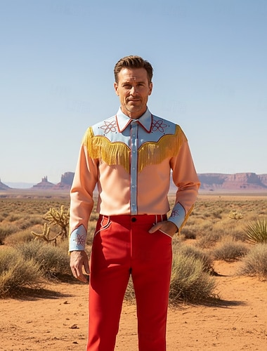  Marty McFly Blouse / overhemd Broeken Carnavalskostuum Cosplay Kostuum for Voor heren Volwassenen Halloween Maskerade Prestatie Feest Strip Con