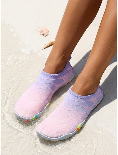  Lichtgewicht, sneldrogende waterschoenen voor dames - instappers voor op het strand &Zwemschoenen voor actieve vrouwen, ademende antislip waterschoenen voor strand, zwembad, surfen en snorkelen. &