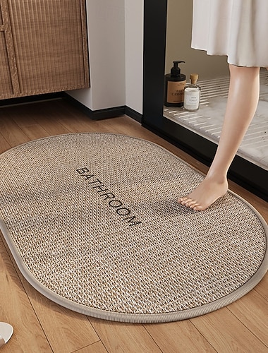  saugfähige, rutschfeste Badematte für den Heimgebrauch, schnelltrocknende Duschmatte, WC-Vorleger für Badezimmer und Gästetoilette