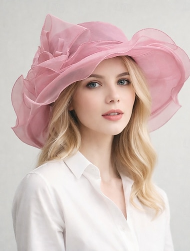  Derby Hatter Kirkehatt Kentucky Derby-hatt Gentlewoman Adelskvinne Kostyme Dame Derby Ascot Hesteveddeløpsfestival Voksne Hatt Vår sommer