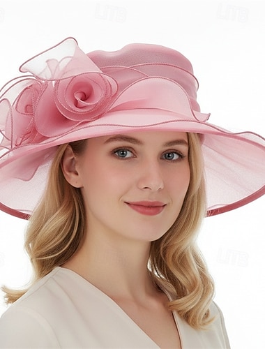  Derby Hatter Kirkehatt Kentucky Derby-hatt Gentlewoman Adelskvinne Kostyme Dame Derby Ascot Hesteveddeløpsfestival Voksne Hatt Vår sommer
