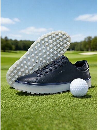  Witte damesgolfschoenen – antislipzool zonder spikes, comfortabele veterschoenen voor golf, buitenactiviteiten en casual gebruik.