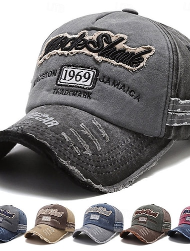  Voor heren Baseballpet Zonnehoed blauw Zwart Met Opvulling Lapwerk Modieus Streetwear Casual Dagelijks Buiten Vakantie Citaten & Gezegdes Zonbescherming Ademend