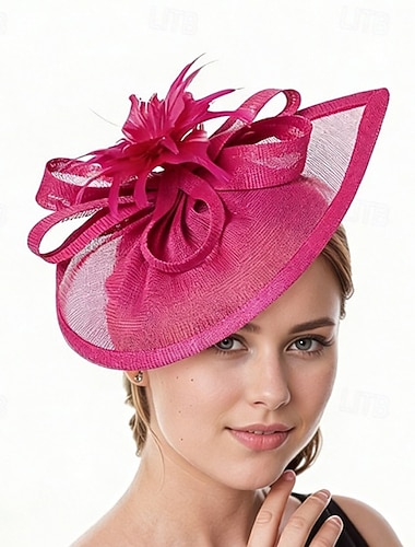  Fascinators Lin Mariage Anniversaire ancien Mignon Rétro Avec Plume Floral Casque Couvre-chef