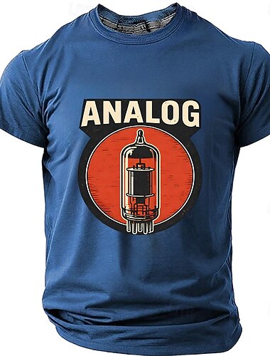  T-shirt graphique vintage rétro pour homme, style ampli guitare audiophile, inspiré des lampes à vide analogiques et des amplis à lampes. Coupe classique, idéal pour le studio ou le quotidien.