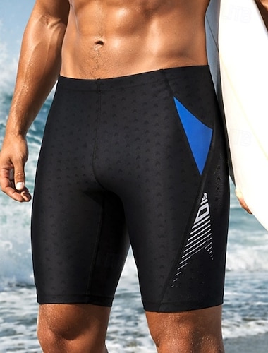  Herre Badeshorts Lapper Knelangt ben Hurtigtørkende Elastisk Pustende Badetøy Bunner Surfing Vannsport Svømming Sommer