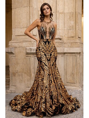  حورية البحر ذيل محكمة فساتين حفلة موسيقية فساتين السهرة منفوش الزي الرسمي أنيق بدون كم