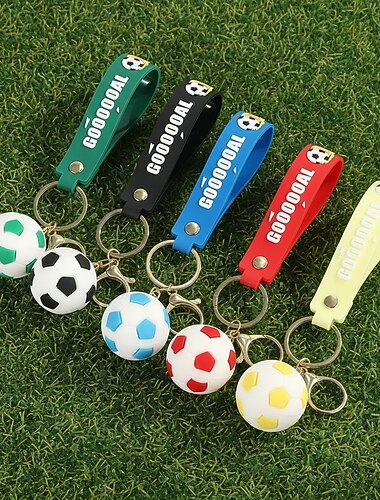  Verdensfotballkamp 2026 Nøkkelring Fotball søt stil Barne Voksne Unisex Avslappet utendørs Fotballarrangement Kle deg opp