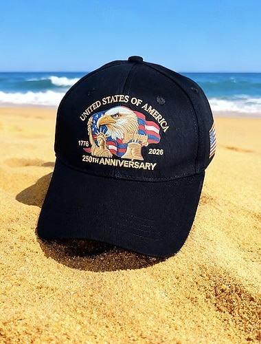  Boné de Baseball Boné de Corrida Chapéu de Sol Unisexo Larga Boné de Corrida Gráfico Americano / EUA Proteção Solar A Prova de Vento Dissipação de calor para Tênis Basebal Corrida Verão Primavera