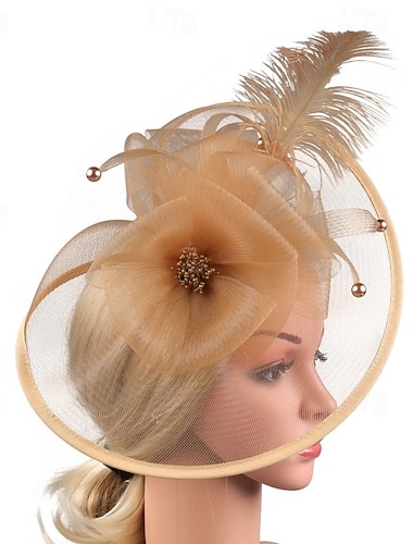  Fascinator Feder Netz Hochzeit Geburtstag Elegant Vintage Niedlich Mit Feder Kopfschmuck Kopfbedeckung