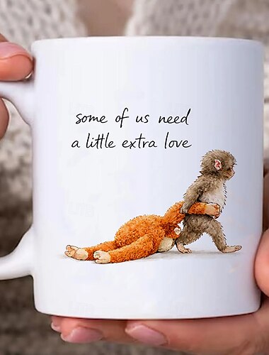  Caneca Meme do Time Punch Monkey Caneca de café engraçada Meme Proteger Punch Monkey Meme presente para amante de animais caneca engraçada para amigo colega de trabalho caneca de cerâmica segura para