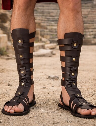  Ретро Средневековый Эпоха возрождения Туфли Рыцарь Ranger Маскарадный костюм Универсальные Хэллоуин Карнавал Рен Фэйр Ретро-вечеринка Взрослые Туфли Все сезоны