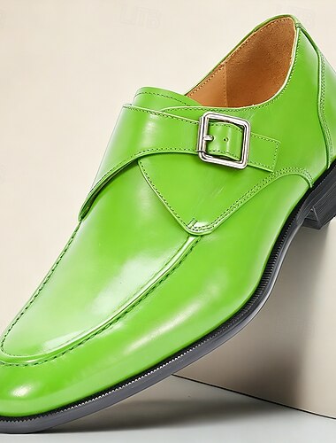  Chaussures à boucle en cuir de luxe pour homme – cuir de vachette de première qualité, boucle réglable, design élégant et formel, confort optimal, parfaites pour les mariages, le bureau et les occasions spéciales.