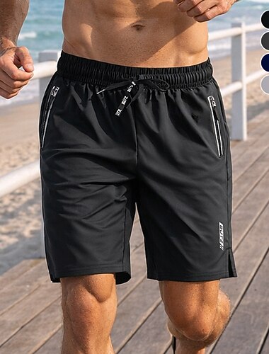  Per uomo Shorts da corsa Shorts Sportivi Shorts da Palestra Coulisse Tasca Pantaloncini Casuale Quotidiano All'aperto Estate Riflettente Leggero Traspirante Allenamento in Palestra Jogging Corsa