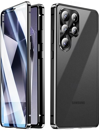  Handy Hülle Handyhüllen Für Samsung Galaxy S26 S26 Plus S26 Ultra Neuheit Magnetische Adsorption Schlankes Gehäuse Abnehmbar mit Displayschutz Anti-Spionage Metall ABS + PC