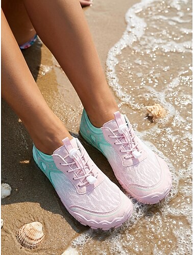  Damskie różowe buty do wody – szybkoschnące, oddychające trampki do wody, lekkie, antypoślizgowe buty do pływania, surfingu, basenu i podróży &zajęcia na świeżym powietrzu