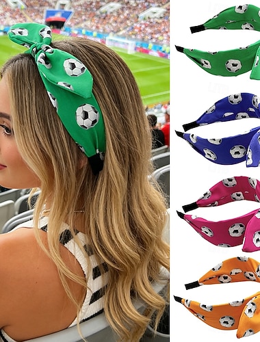  4 stk. pannebånd til VM i fotball 2026, fotballmamma, uformelt, barn, voksne, unisex, utendørs, ferie