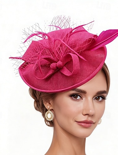  Fascinátory Látka Svatební Narozeniny Elegantní Vinobraní Roztomilý S Peří Přílba Pokrývky Hlavy