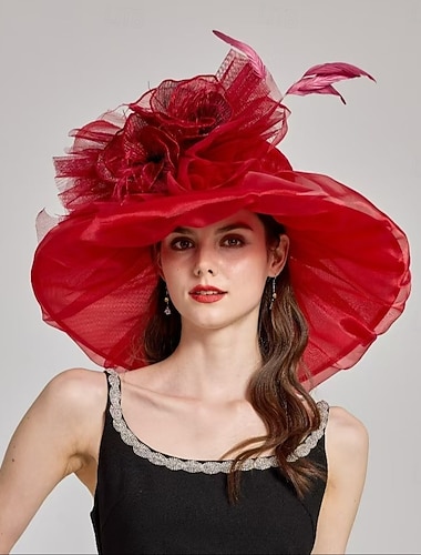  Derby Hatter Kirkehatt Kentucky Derby-hatt Gentlewoman Adelskvinne Kostyme Dame Derby Cocktailfest Ascot Voksen Hatt Sommer Vår