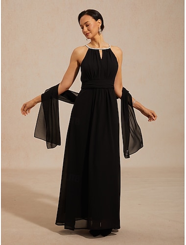  Damen Rechteckiger Schal Täglich Abschlussball Abendgesellschaft Schwarz Schal Einfarbig