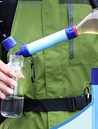  Ultimativer Wasserfilterstrohhalm für den Notfall – tragbar, leicht und robust, geeignet für sicheres Trinken im Freien – die ideale Wahl für Camping, Wandern und Notfallvorsorge