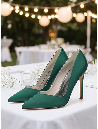  Dames pumps met stilettohakken in marineblauw, elegante hakken voor de moeder van de bruid voor een stadsbruiloft, klassieke pumps met spitse neus voor formele gelegenheden. &avondkleding