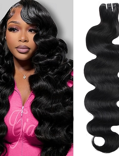  Echthaar-Bundle 12a Body Wave, 1 Bündel 100g, für schwarze Frauen
