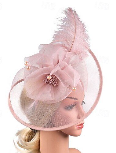  Fascinator Piuma Rete Matrimonio Compleanno Elegante Vintage Carino Con Piuma Copricapo Copricapo
