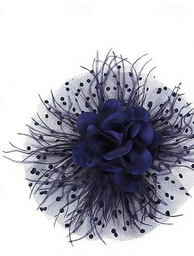  Fascinator Piuma Matrimonio Compleanno Vintage Carino Retrò Con Piuma Copricapo Copricapo