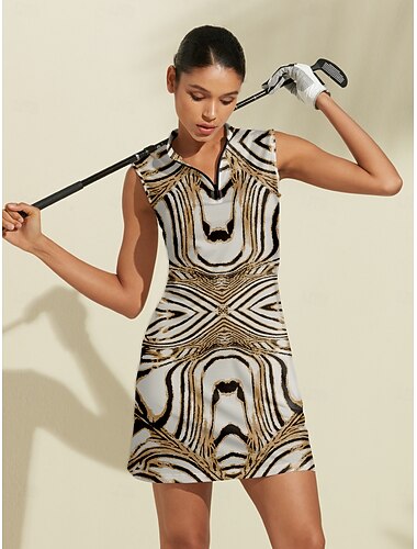  Damen Golfkleid Khaki Ärmellos Damen-Golfkleidung, Kleidung, Outfits, Kleidung