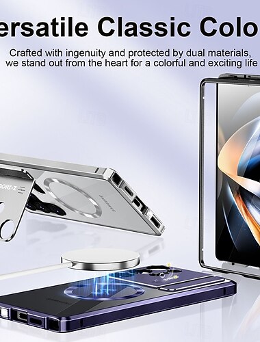  Handy Hülle Handyhüllen Für Samsung Galaxy S26 Ultra Neuheit Mit Magsafe Mit Ständer Abnehmbar mit Displayschutz Retro Metall ABS + PC
